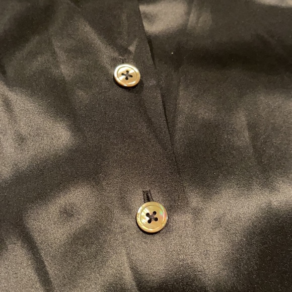 Vntg Ellen Allard for Ellen Tracy 100% Silk Blouse - Picture 5 of 5